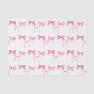 Papel De Seda Fiesta de Despedida de Soltera con Lazo Rosa Acuar