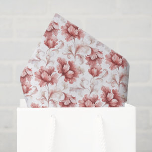 Papel De Seda Fiesta de Despedida de Soltera de Flores Rojas Pre
