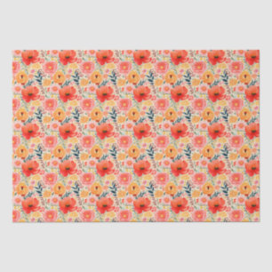 Papel De Seda Fiesta de flores Vivid