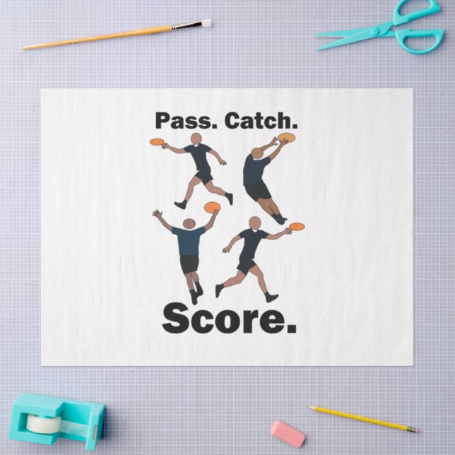 Papel De Seda Fiesta de Frisbee de Pase y Recepción de Ultimate  (Artesanía)