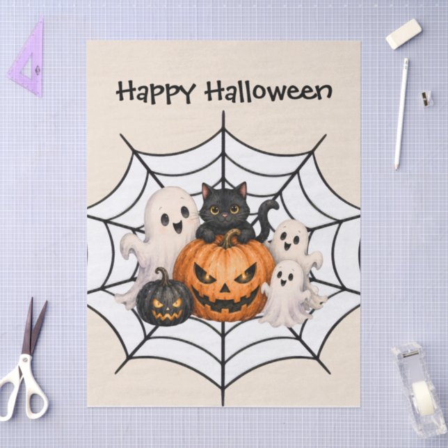 Papel De Seda Fiesta de Halloween espeluznante  (Artesanía)