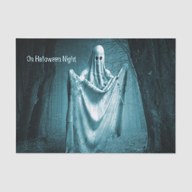 Papel De Seda Fiesta de Halloween Espinosa Fantasma Oscura Noche (Anverso)