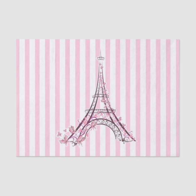 Papel De Seda Fiesta de la Torre Eiffel de París (Anverso)