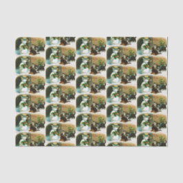 Papel De Seda Fiesta de los gatos del muñeco de nieve del día de