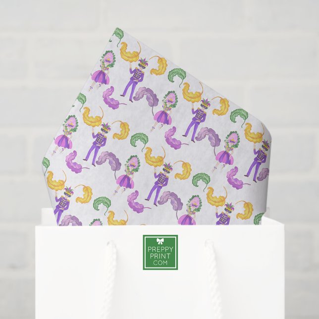 Papel De Seda Fiesta de Mardi Gras con Acuarela (Subido por el creador)