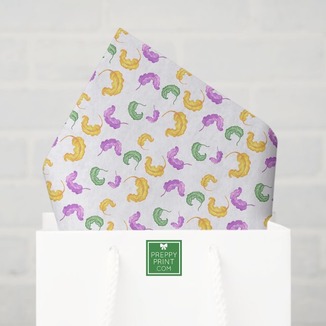 Papel De Seda Fiesta de Mardi Gras con Acuarela (Subido por el creador)