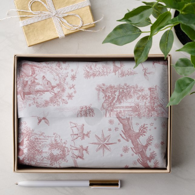 Papel De Seda Fiesta de Navidad Chinoiserie (Regalo )