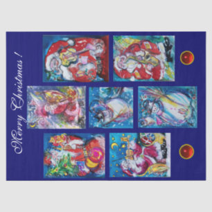 PAPEL DE SEDA FIESTA DE NAVIDADES DE SANTA Y SNOWMEN