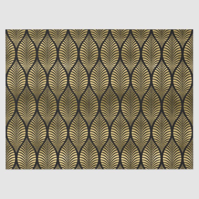 Papel De Seda Fiesta de patrones de hoja de deco de arte lindo (Anverso)