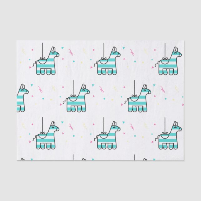 Papel De Seda Fiesta de Piñata (Anverso)