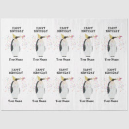 Papel De Seda Fiesta de pingüinos - Animales con nombre de fiest