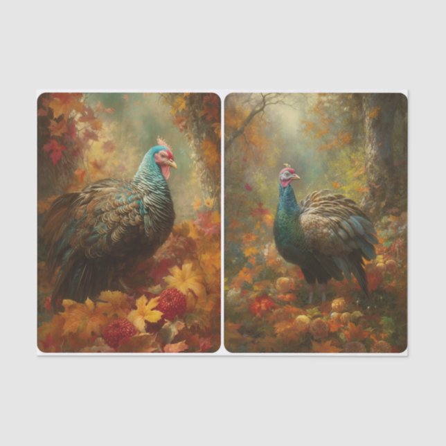 Papel De Seda Fiesta de plumas (Anverso)