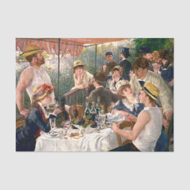 Papel De Seda Fiesta de Renoir French Luncheon Boating (Anverso)