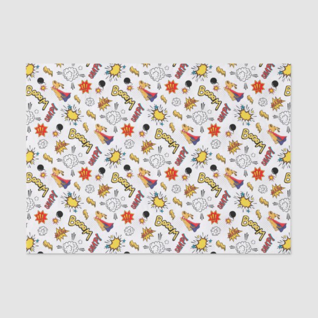 Papel De Seda fiesta de superhéroes adorables (Anverso)