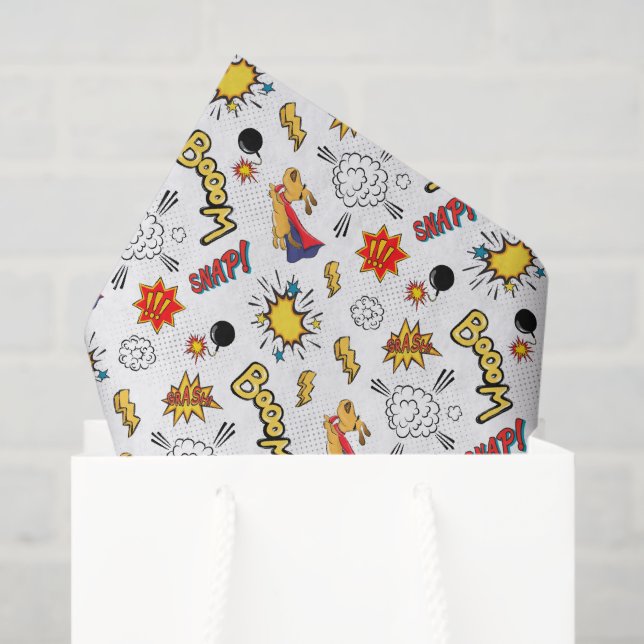 Papel De Seda fiesta de superhéroes adorables (Bolsa de regalo)