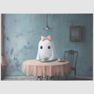Papel De Seda Fiesta de té de fantasmas caprichosos decoupage
