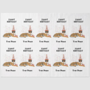 Papel De Seda Fiesta de tigres - Animales Chica del partido de c