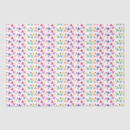 Papel De Seda Fiesta de Triángulos de Arcoíris illusima