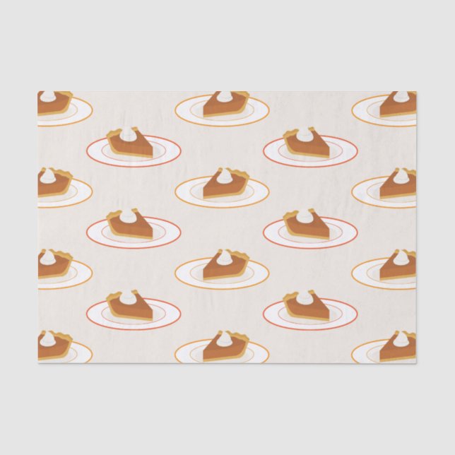 Papel De Seda Fiesta del pastel de calabaza (Anverso)