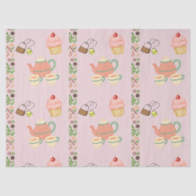 Papel De Seda Fiesta del Té (Anverso)