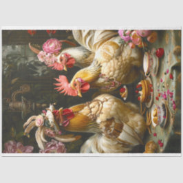 Papel De Seda Fiesta del té de soiree de gallina elegante vintag