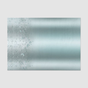 Papel De Seda Fiesta Dulces 16 Mariposa Plateada Aqua Flutter