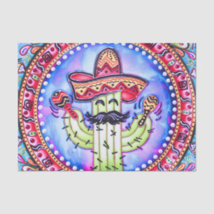 Papel De Seda Fiesta Mexicana Cinco de Mayo Decoración Roja Azul