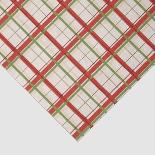 Papel De Seda Fiesta Navideña Roja y Verde