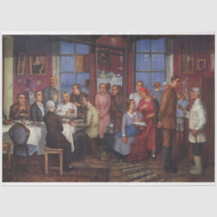 Papel De Seda Fiesta para el calentamiento de la casa