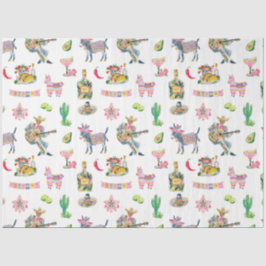 Papel De Seda Fiesta Party Wrap | Taco Margarita Pattern