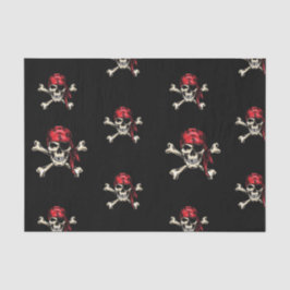 Papel De Seda Fiesta pirata Salty Skulls para adultos