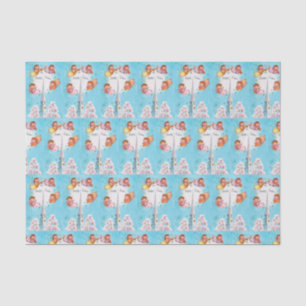 Papel De Seda fiesta retro vintage Church and Angels