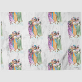 Papel De Seda Fiestas de Navidad retro vintage