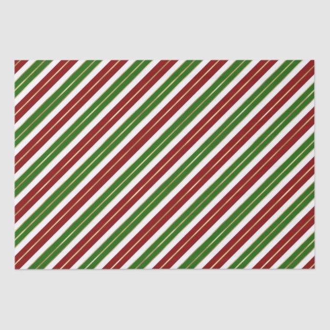 Papel De Seda Fiestas verdes, rojas y Navidades de Relieve metal (Anverso)