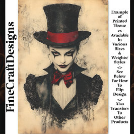 Papel De Seda Figura de Carnaval Noir, Maquillaje de Cara CG1 De