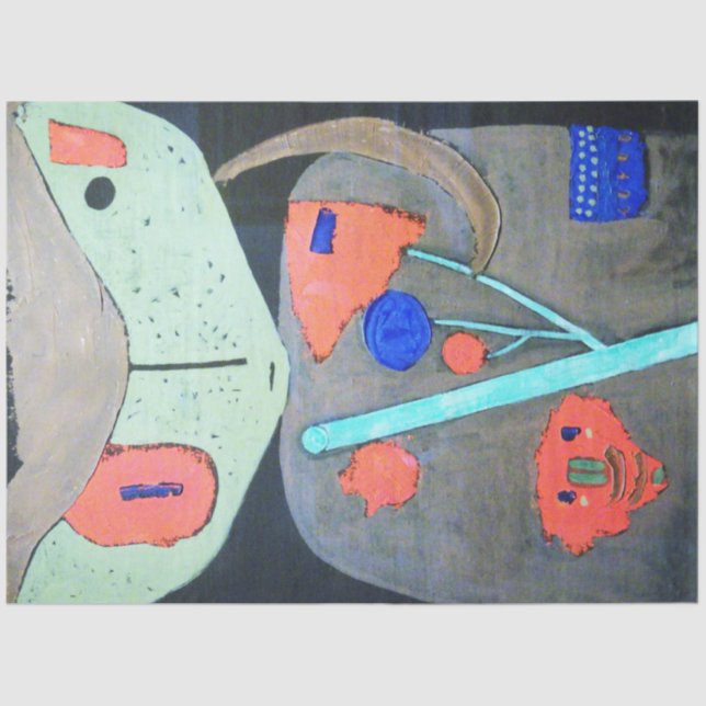 Papel De Seda Figura del Teatro Oriental, Paul Klee (Anverso)