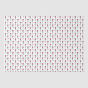Papel De Seda Filas de Rosas Día de San Valentín
