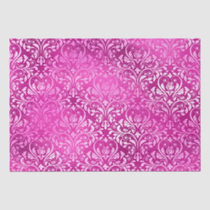 Papel De Seda Filigrana de brillo rosa magenta elegante