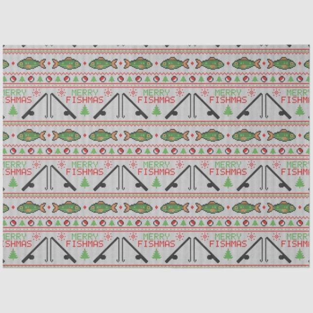 Papel De Seda Fish Ugly Navidad Sweater (Anverso)