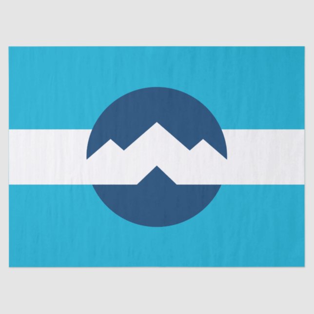 Papel De Seda Flag of Ogden, Utah (Anverso)