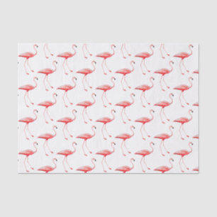 Papel de seda Flamenco Rosa Vintage #3