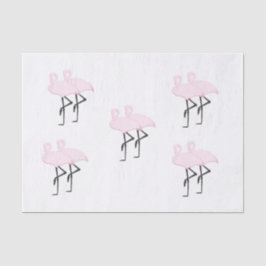 Papel De Seda Flamencos rosados