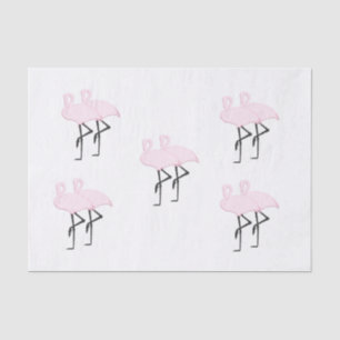 Papel De Seda Flamencos rosados