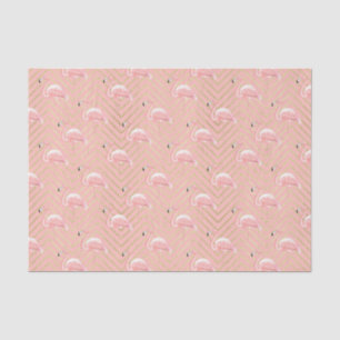 Papel De Seda Flamencos rosados (diseño 13 serie rosa)