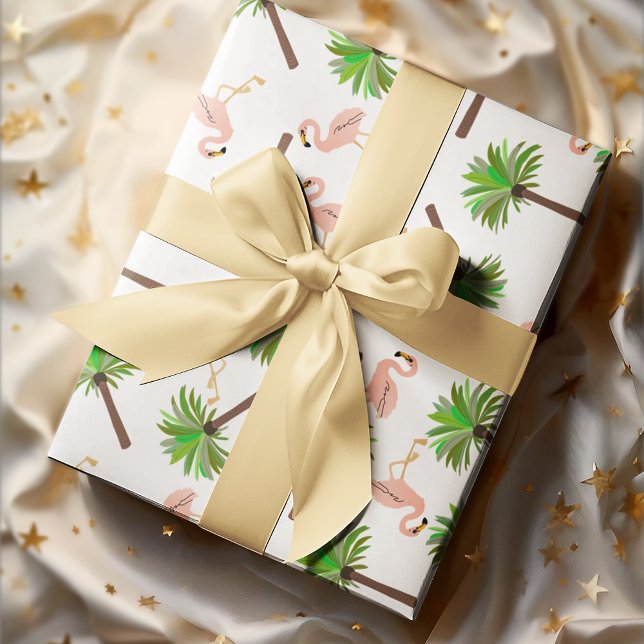 Papel De Seda Flamencos Y Palmeras (Subido por el creador)