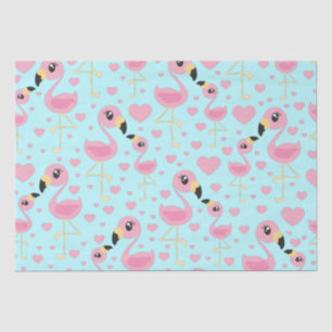 Papel De Seda Flamingo Baby Shower Cute Tropical