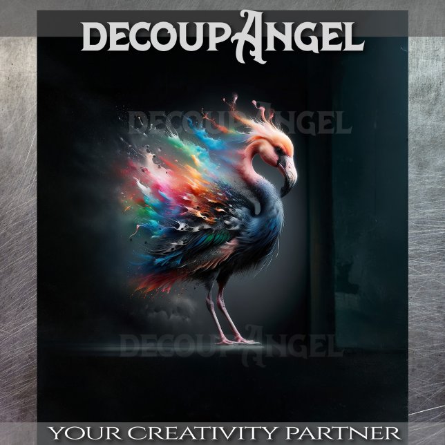 Papel De Seda Flamingo en una explosión de color (Subido por el creador)