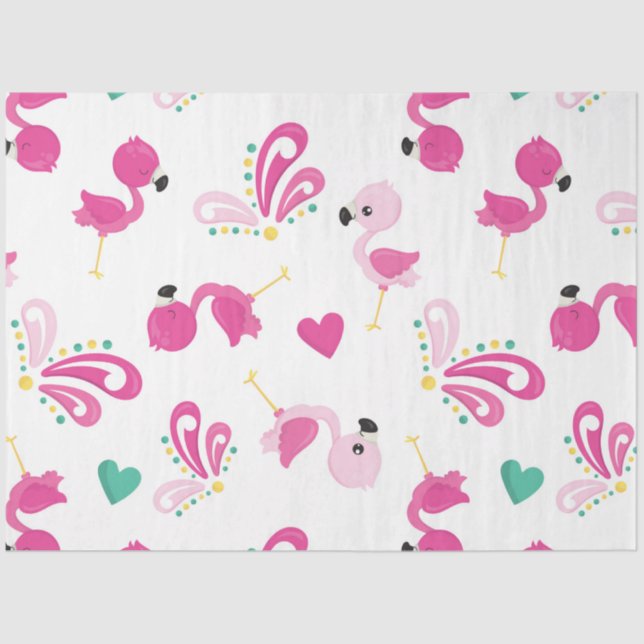 Papel De Seda Flamingo Fun Design 2 (Anverso)