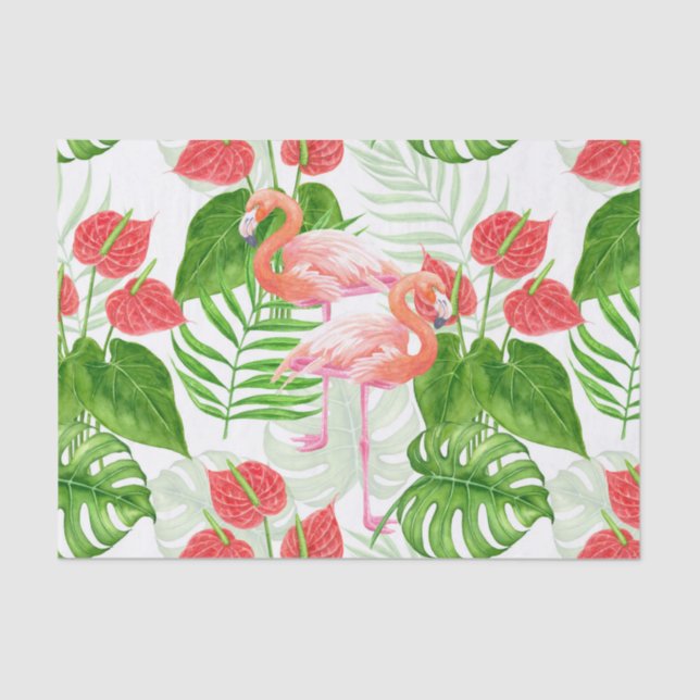 Papel De Seda Flamingo garden (Anverso)