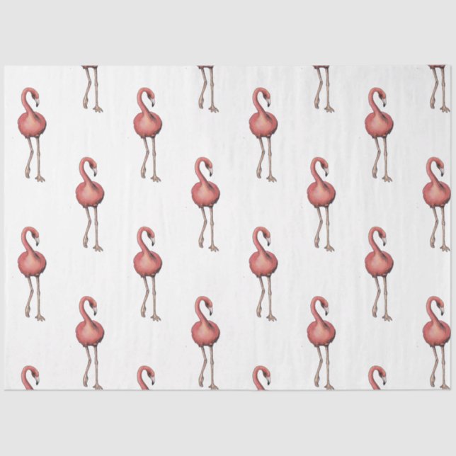 Papel De Seda Flamingo Tropical Vibes Series Design 1 (Anverso)